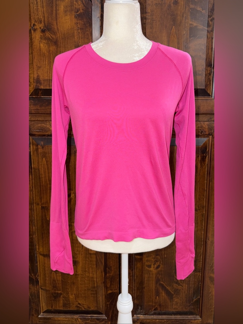 Women’s Lululemon Swiftly tech LS 2.0 Race top shirt pink Size 8 Retail $78